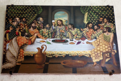 Picture of the Last Supper with Cuy on the table