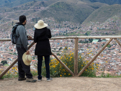 Overlooking the city of Cusco