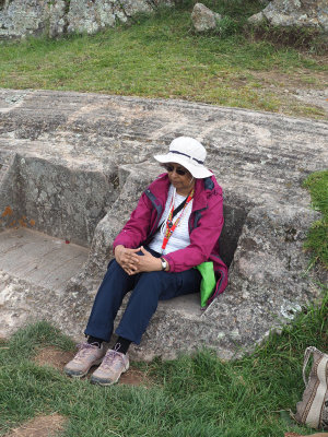 The meditation seat near the kings throne at Sacsayhuaman