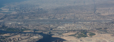 Dubai airport (DBX) after departure