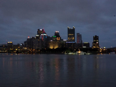 Downtown Pittsburgh, including the three river area