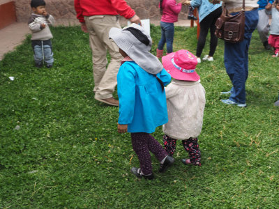 Children of the school at  Raqch'i