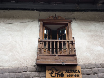 Window on a street in Cusco