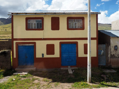 Random building beside the highway on the Altiplano