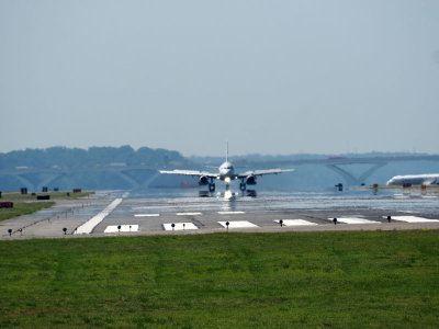 A landing at National airport