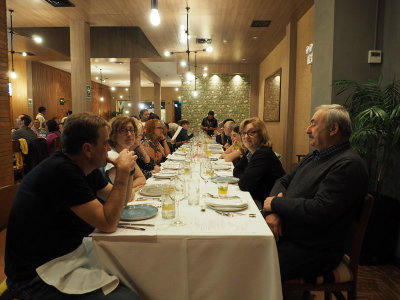 At the farewell dinner in Lima