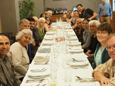 At the farewell dinner in Lima