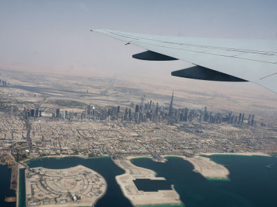 Dubai from an Emirates aircraft