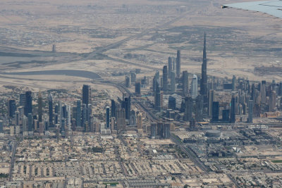 Dubai from an Emirates aircraft