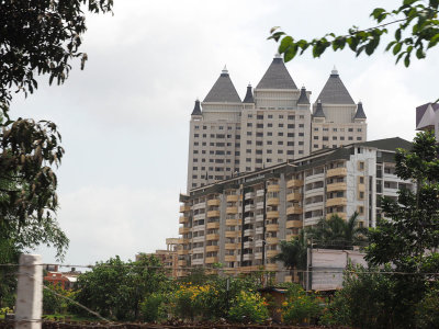 Apartment building architecture in Manipal