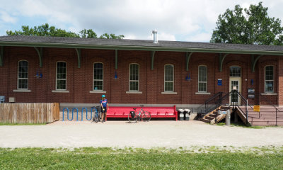 Repurposed West Newton train station