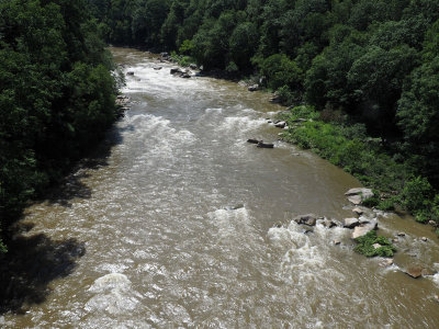 From the high bridge over the Youghiogheny river