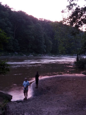 After sunset on the Youghiogheny river