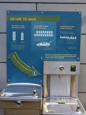 Water station at the Ohiopyle State Park Visitor Center