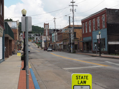 Biking through West Newton, PA