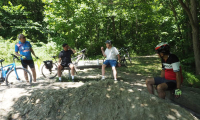 Over seventy years old and still biking