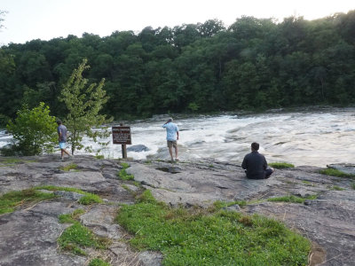 Visiting the Youghiogheny river after arriving in Ohiopyle, PA