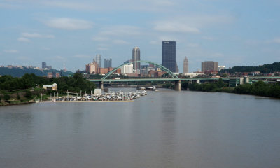 Downtown Pittsburgh from the Hot Metal Bridge