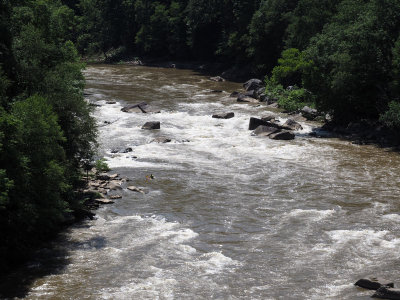 From the high bridge over the Youghiogheny river