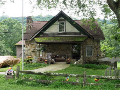 A cute house next to the trail