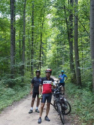 Snacking on the trail