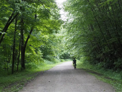 The wide trail after Rockwood, PA