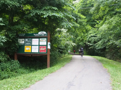 Getting back on the trail in Confluence, PA