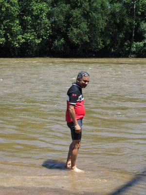 In the water at Connellsville