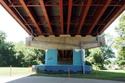 Under the bridge across the Youghiogheny at Connellsville