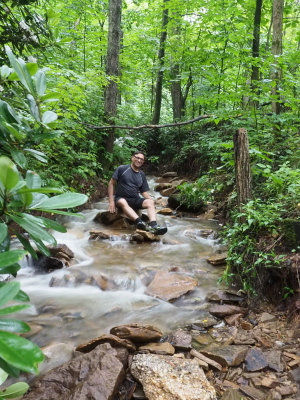 The stream beside the Great Allegheny Passage