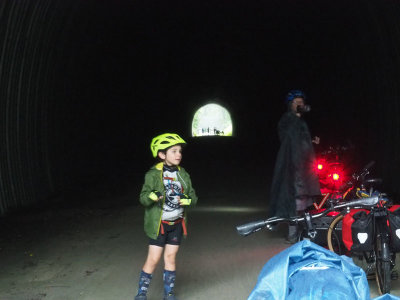 Henry, the ten year old kid riding the Great Allegheny Passage