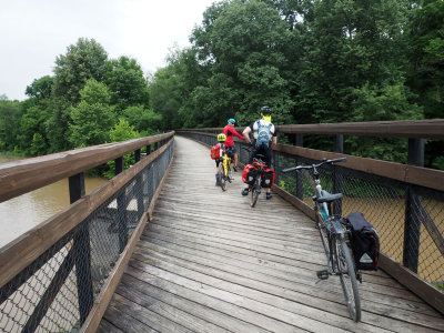 Crossing the Casselman river