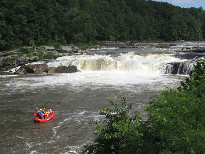 Confronting the Ohippyle waterfall