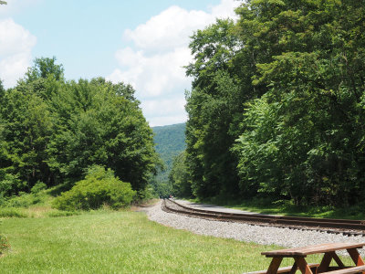 The Western Maryland Scenic Railroad next to the Raspberry Patch