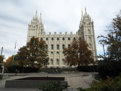 The Mormon Temple in Salt Lake City