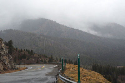 Bad weather in the Sawtooth Mountains of Idaho