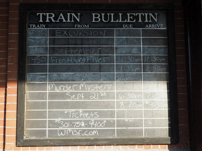 The train schedule