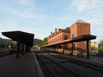 The Western Maryland railroad station in Cumberland