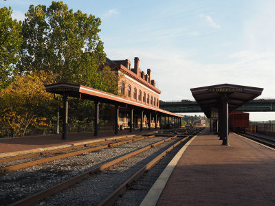 The Western Maryland railroad station in Cumberland