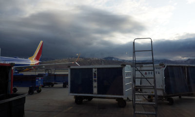 At Salt Lake City airport in the morning