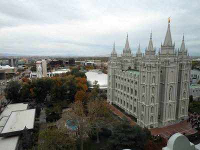 Temple Square from one of buildings of the Church of the Latter Day Saints
