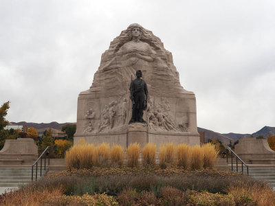 Mormon Battalion Memorial on the grounds of the Utah State Capitol