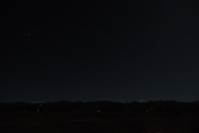 In the night in Victor, Idaho