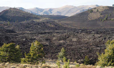 A lava flow field