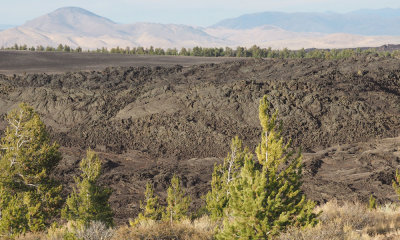 A lava flow field