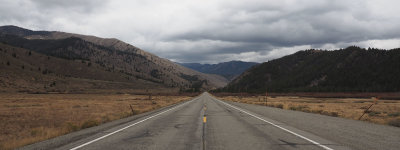 Departing the Sawtooth Mountains