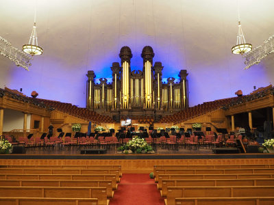 Inside the Mormon Tabernacle building