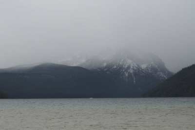 A cloudy day at Redfish Lake