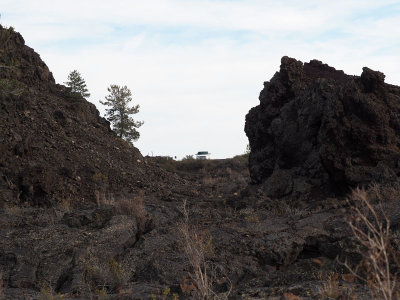 Our car from the area of the lava flow