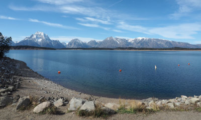 Jackson Lake from next to Jackson Dam
